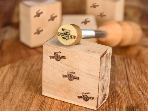 How big should a wood branding iron be?